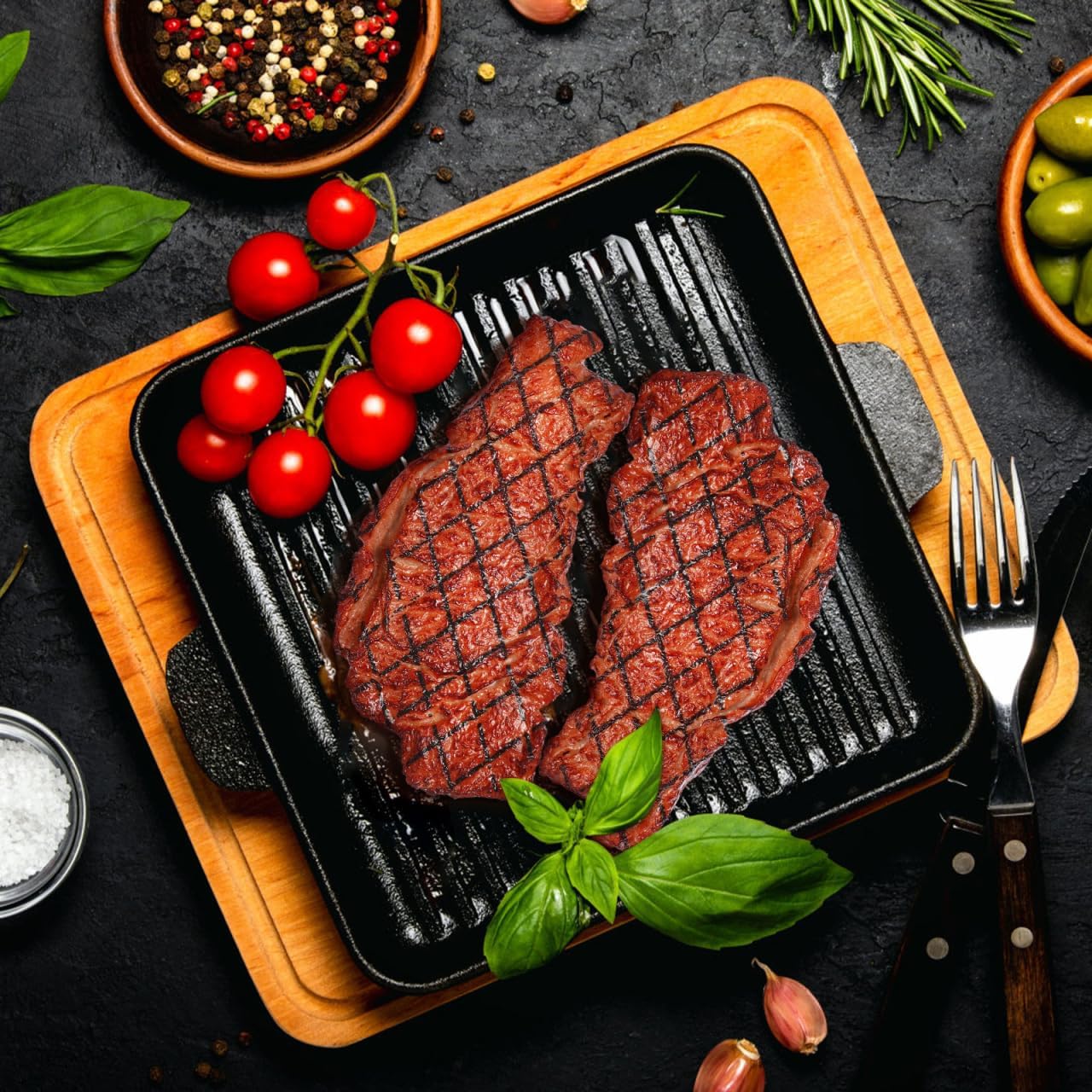 Yardwe Artificial Steak for Home Kitchen Decor and Photography