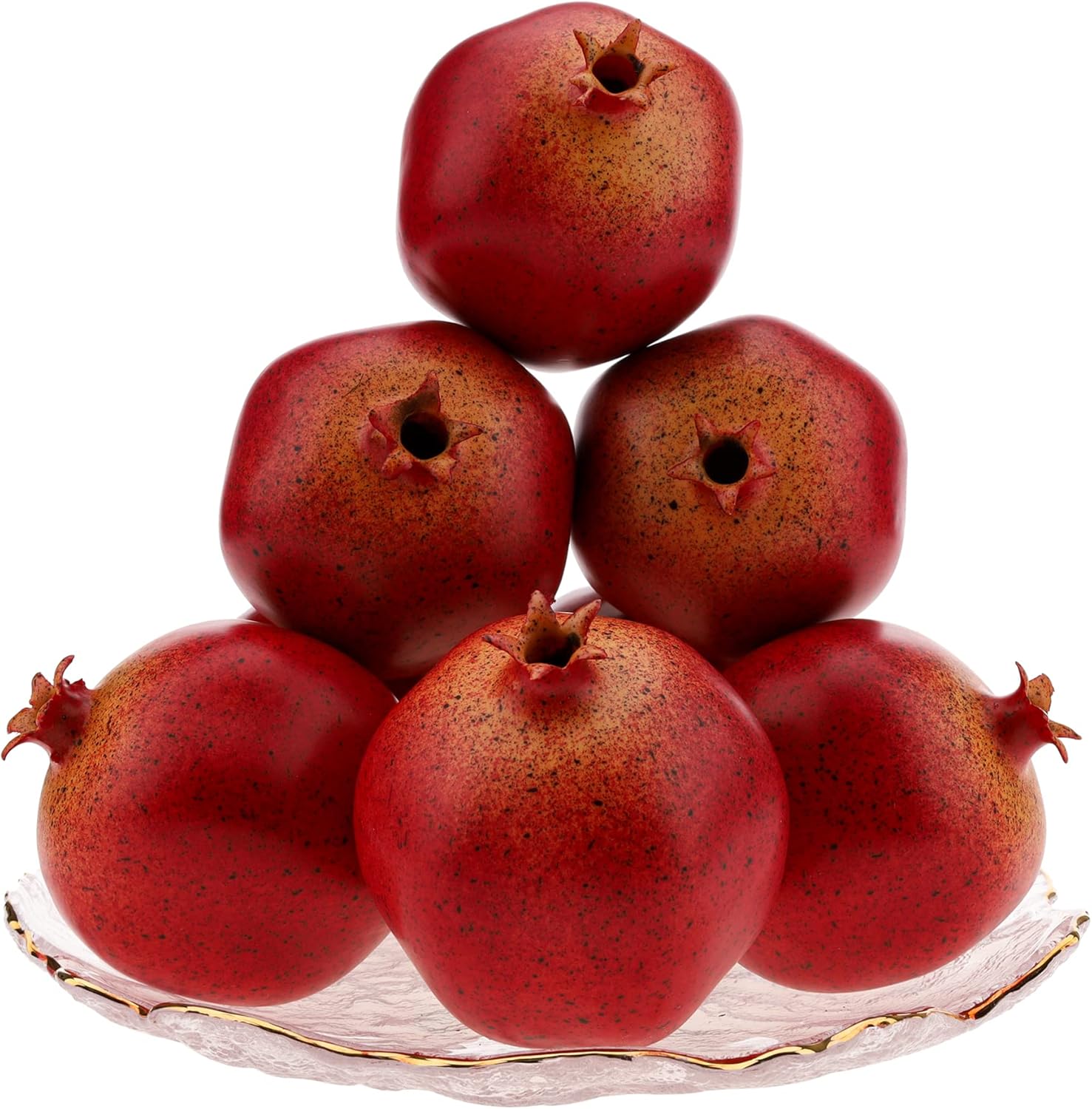 6PCS Artificial Pomegranate Home Decor Bowl Fillers