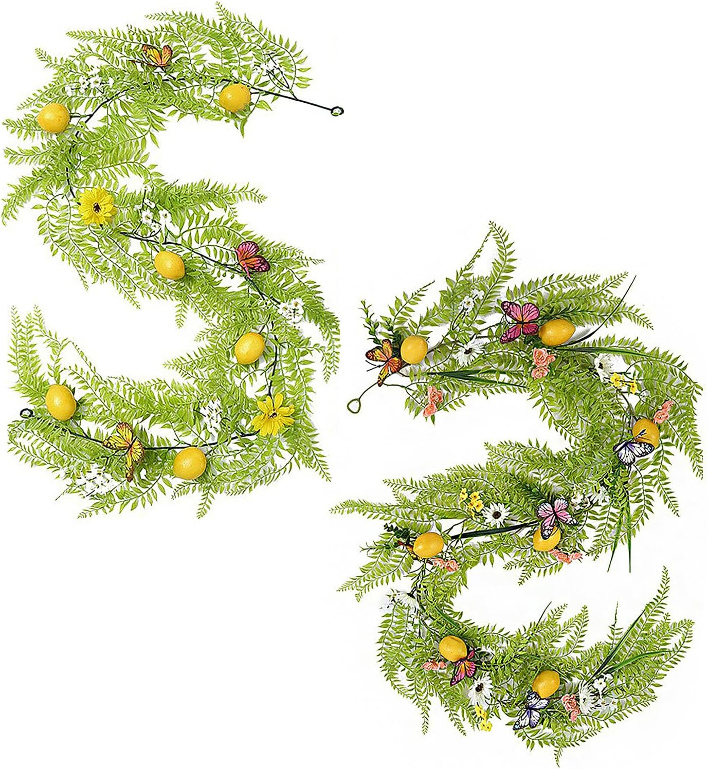 Artificial Lemon Garland 200cm Front Door Decor