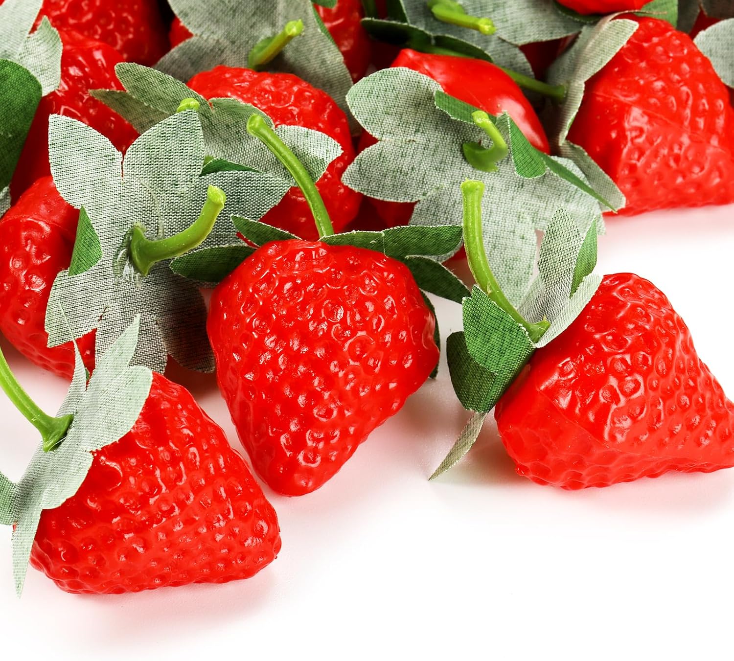 ZEAYEA 80 Piece Artificial Strawberries Decor