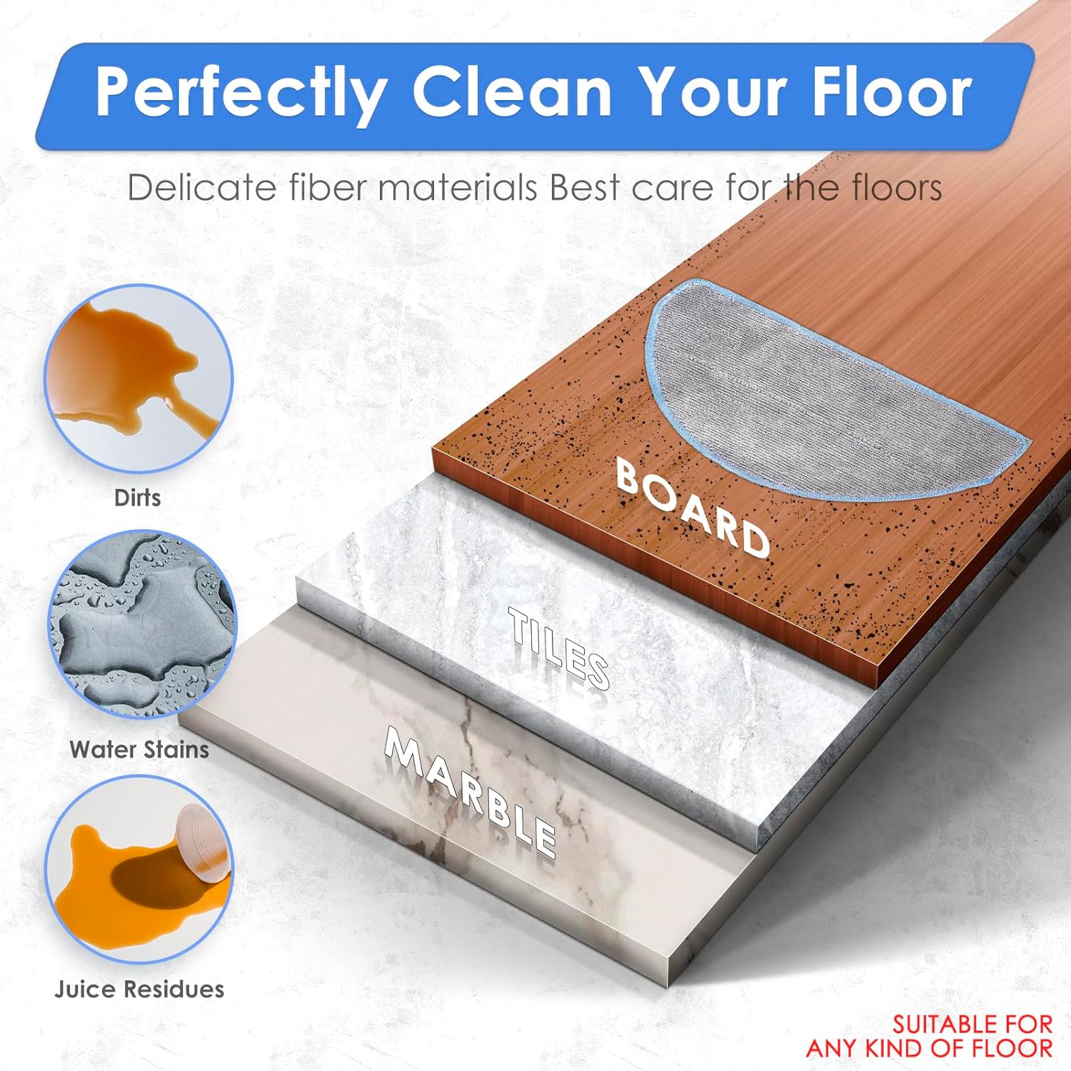 4 Pack Roomba 104 Y0140 Q0120 Replacement Mop Pads