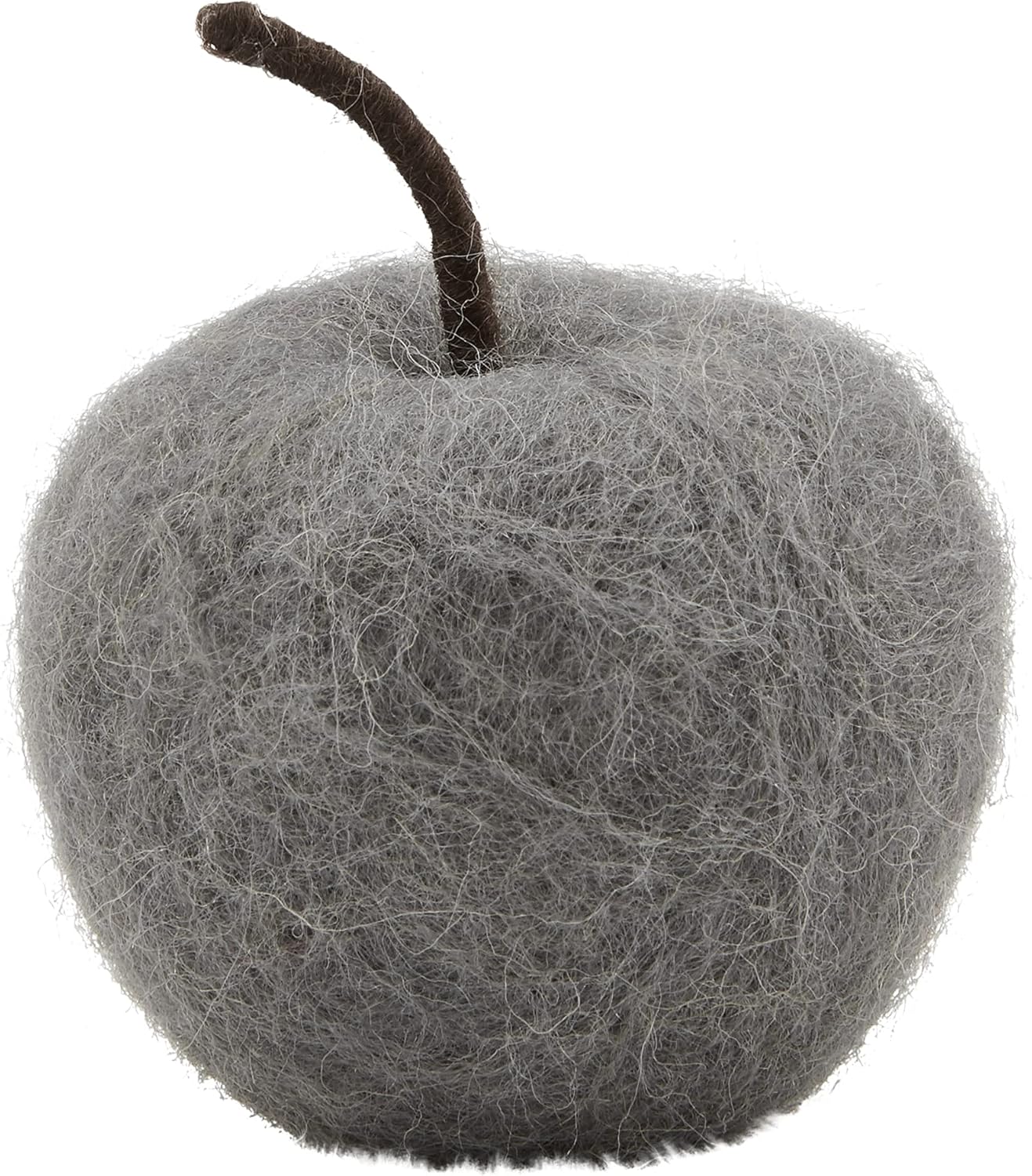 Mud Pie Gray Felt Apple Decor