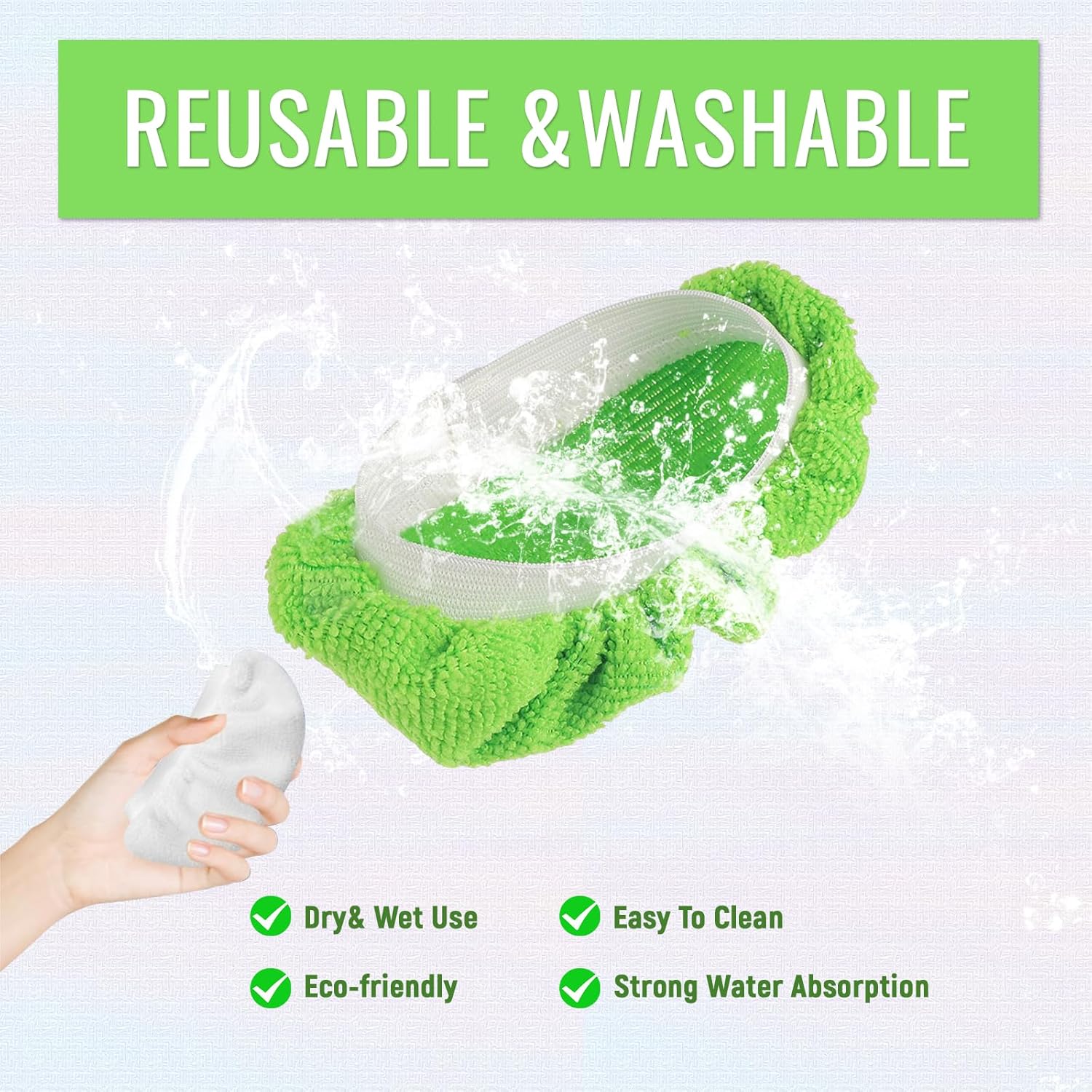 10 Pack Universal Steam Mop Pads Reusable