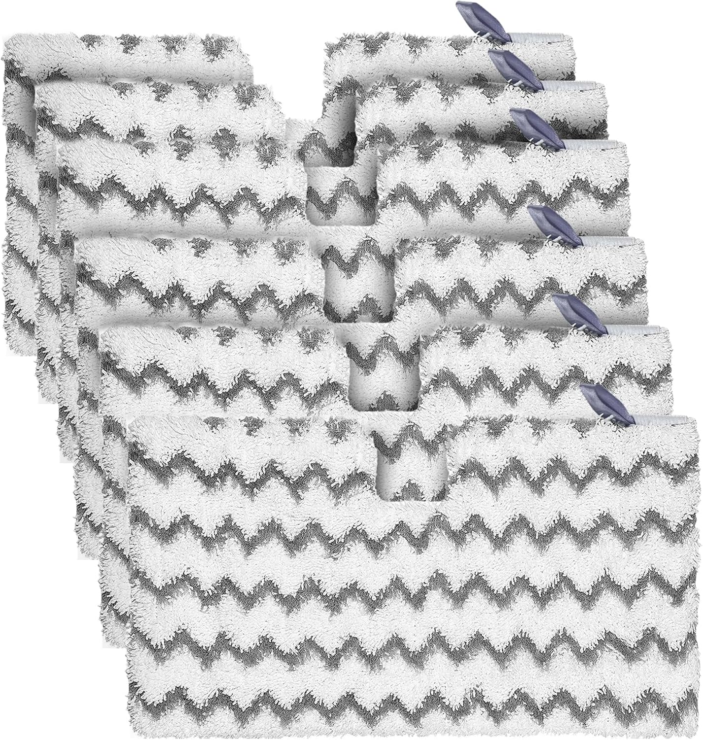 6 Pack Steam Pocket Mop Replacement Pads for Shark S3500 Series