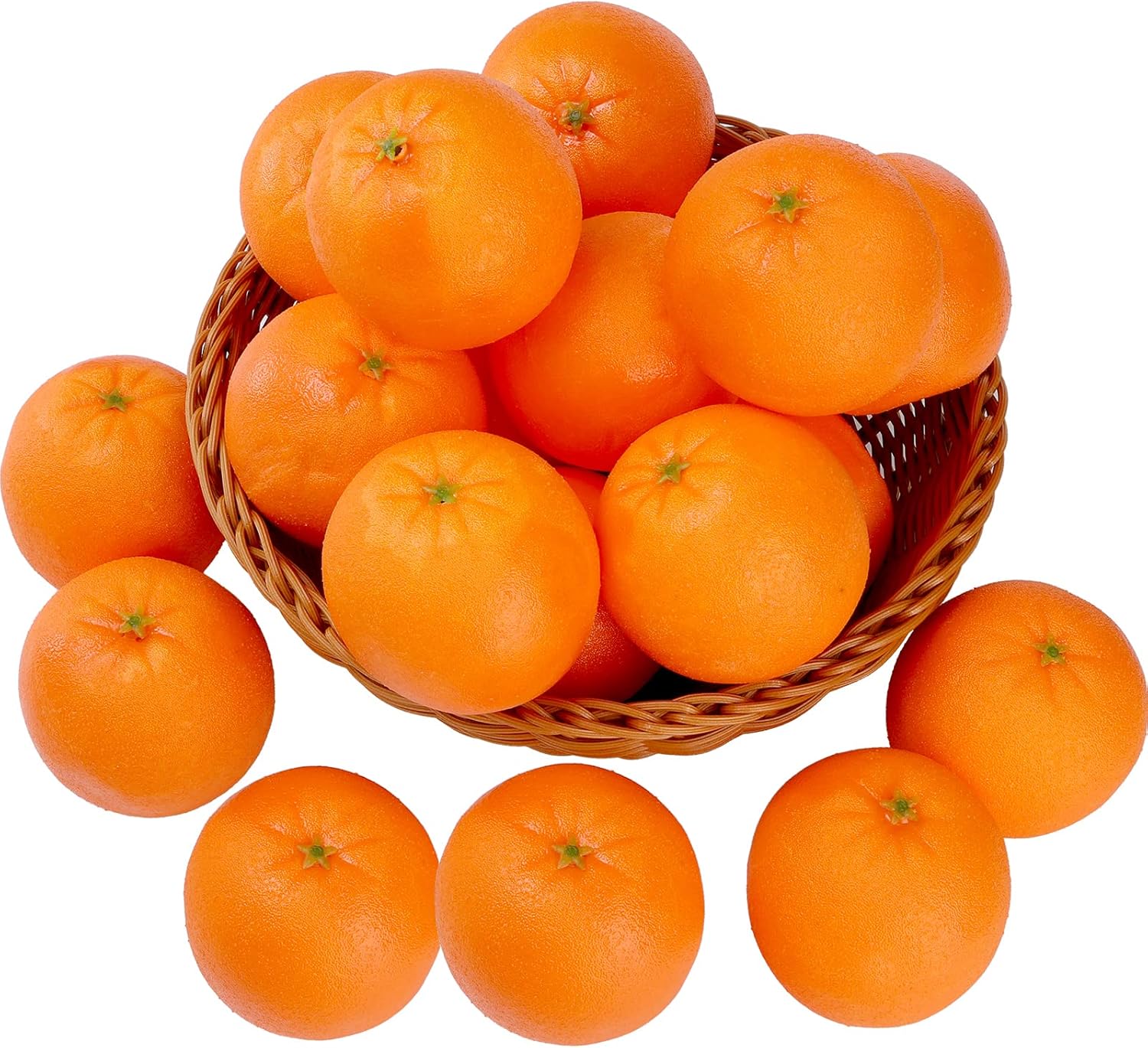 ZEAYEA 24 Pcs Artificial Oranges for Home Decoration