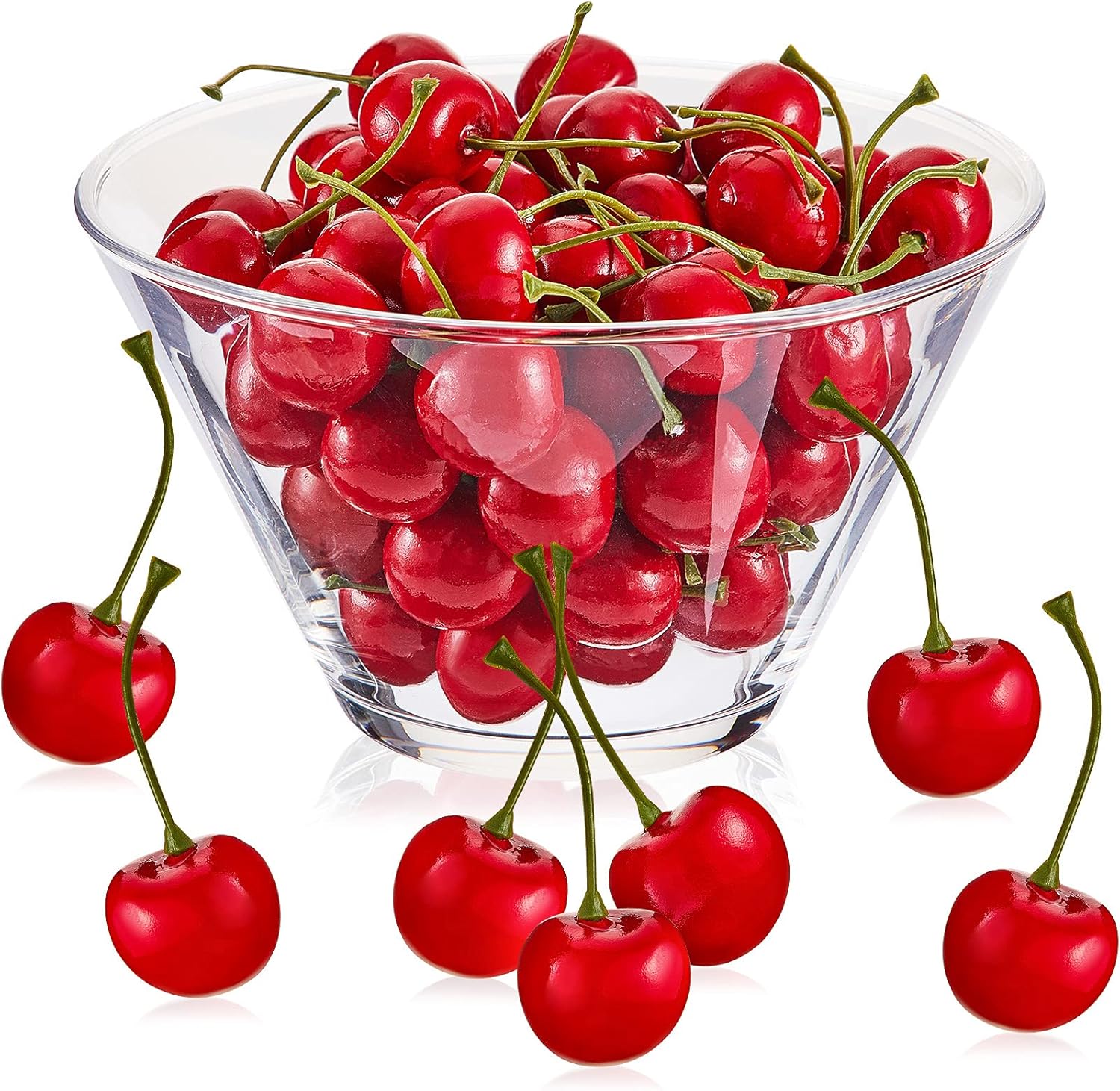 Skylety 80 pcs Artificial Cherry Decorations