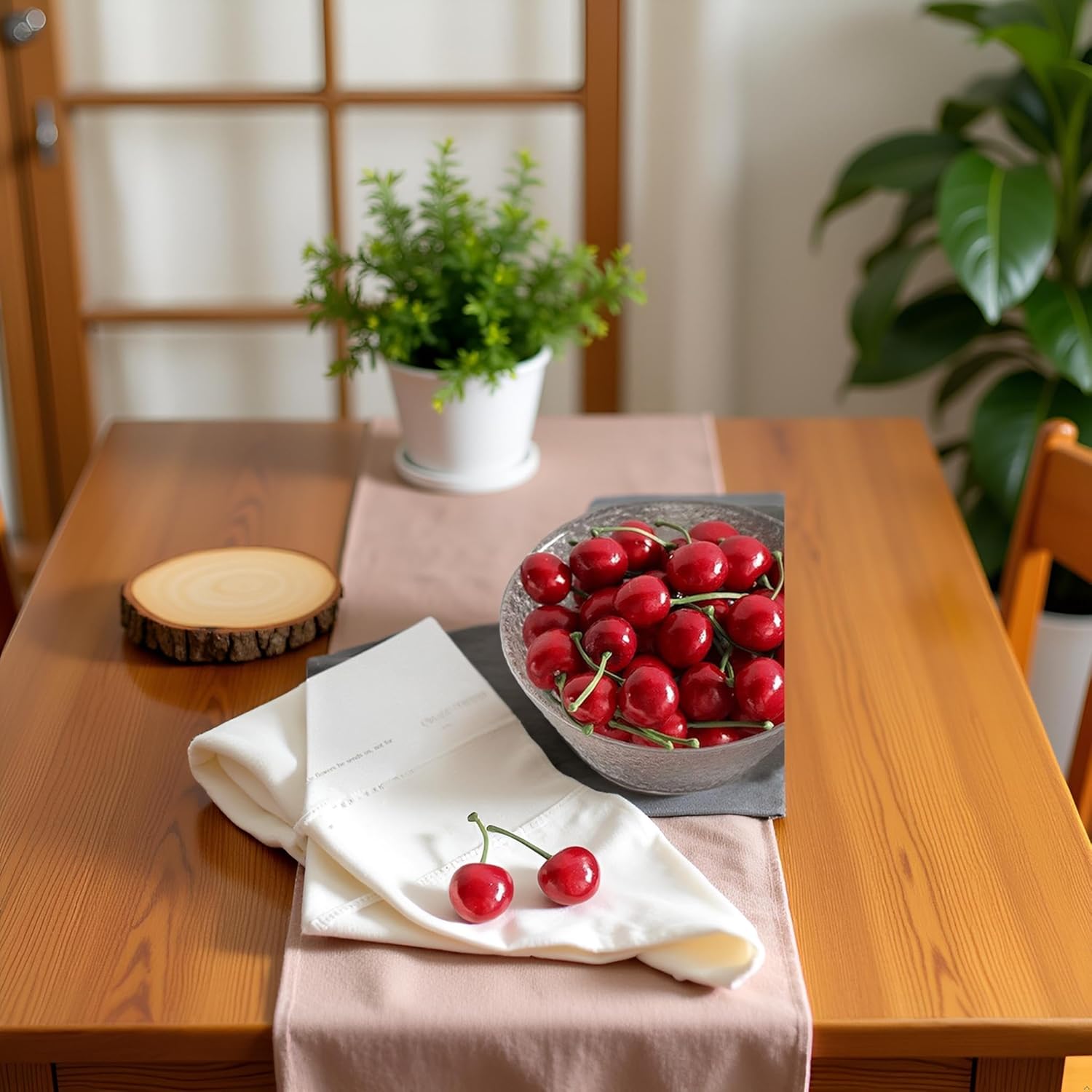 20Pcs Red Artificial Cherries Decor