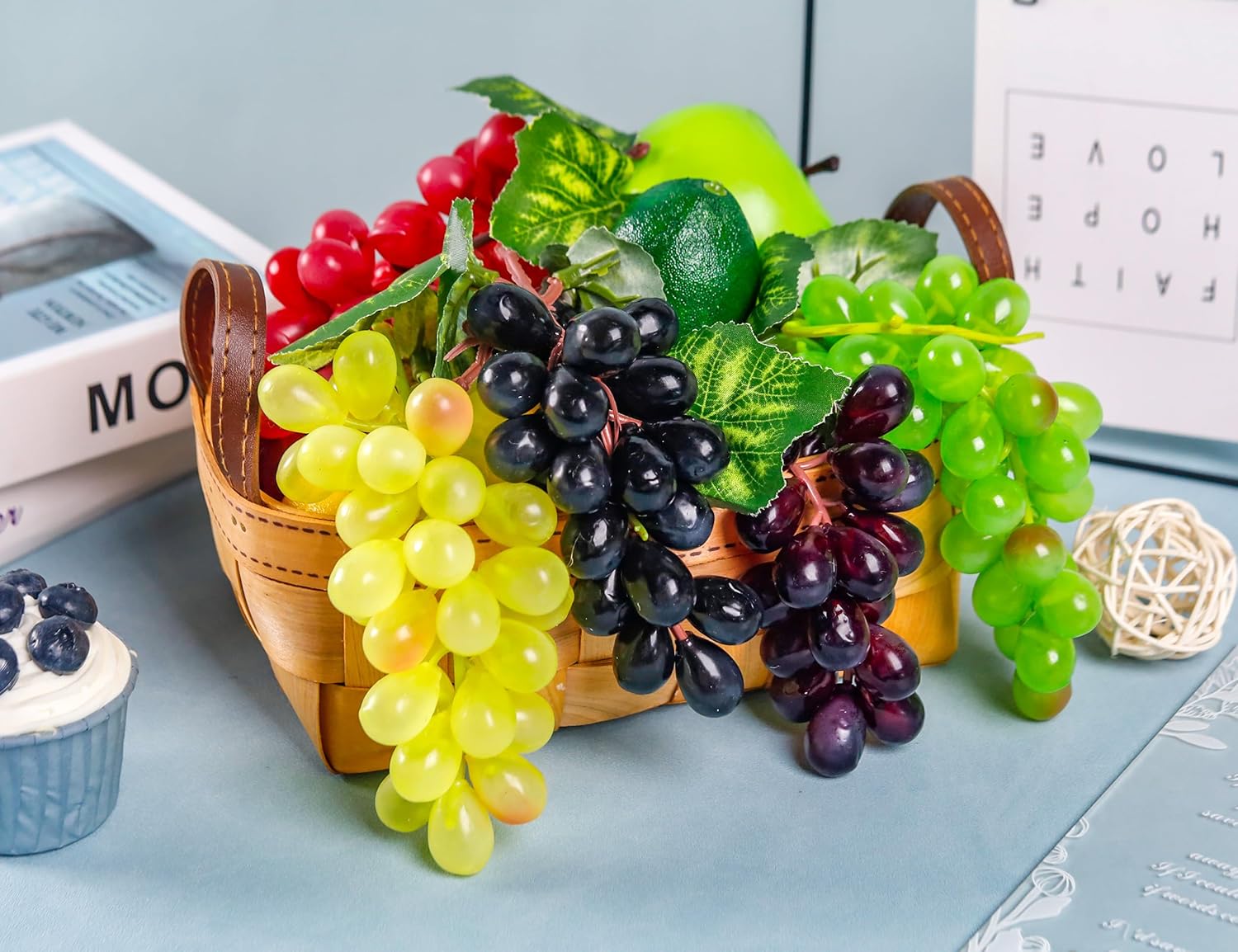 Toopify 10 Bunches Artificial Grapes Decor