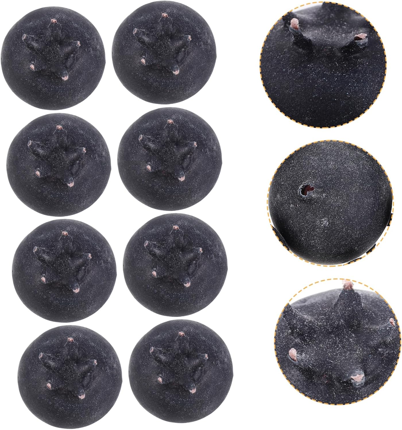 GLEAVI 20Pcs Lifelike Blueberries Artificial Fruit Decoration