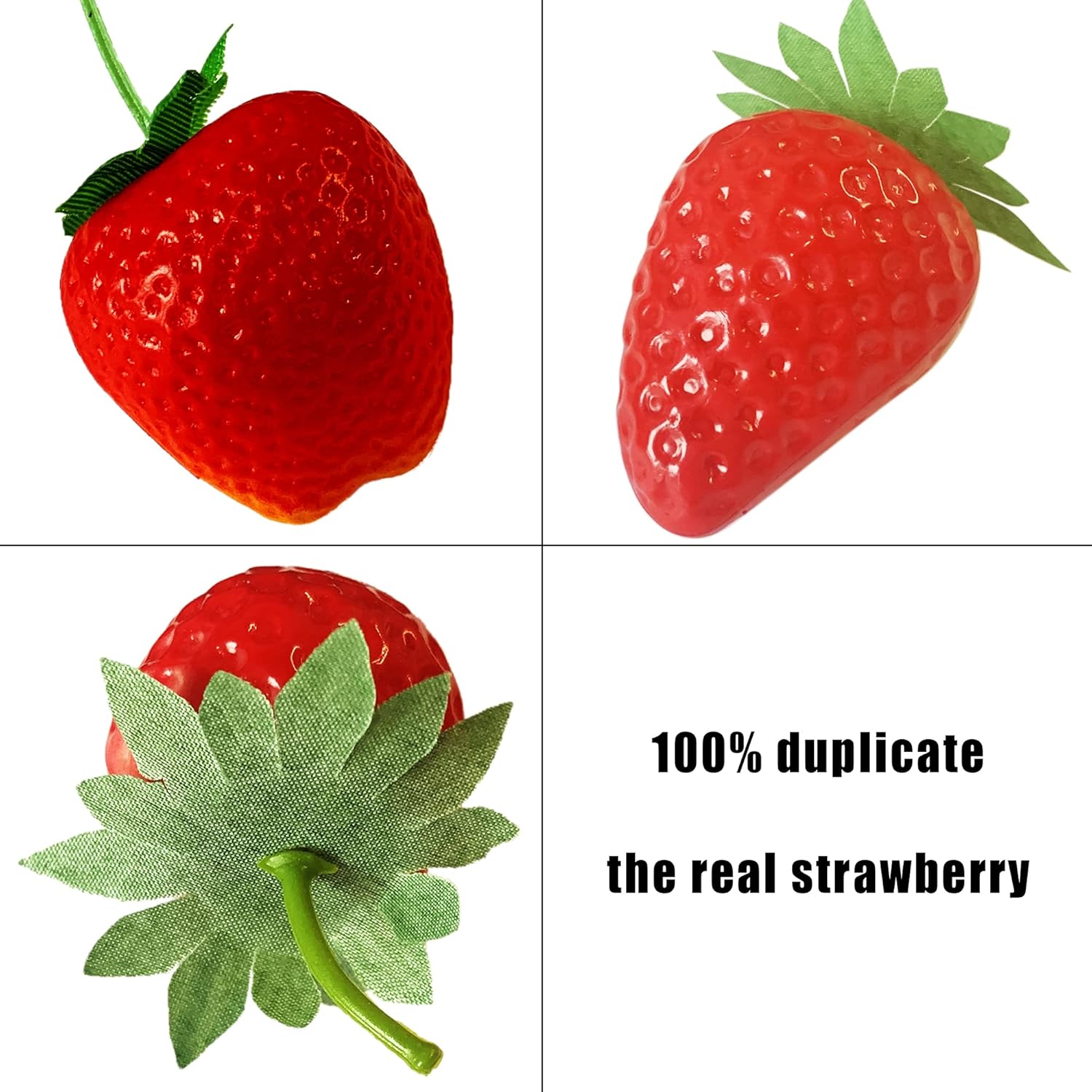 Happy Trees 30 Artificial Strawberries Assorted Size