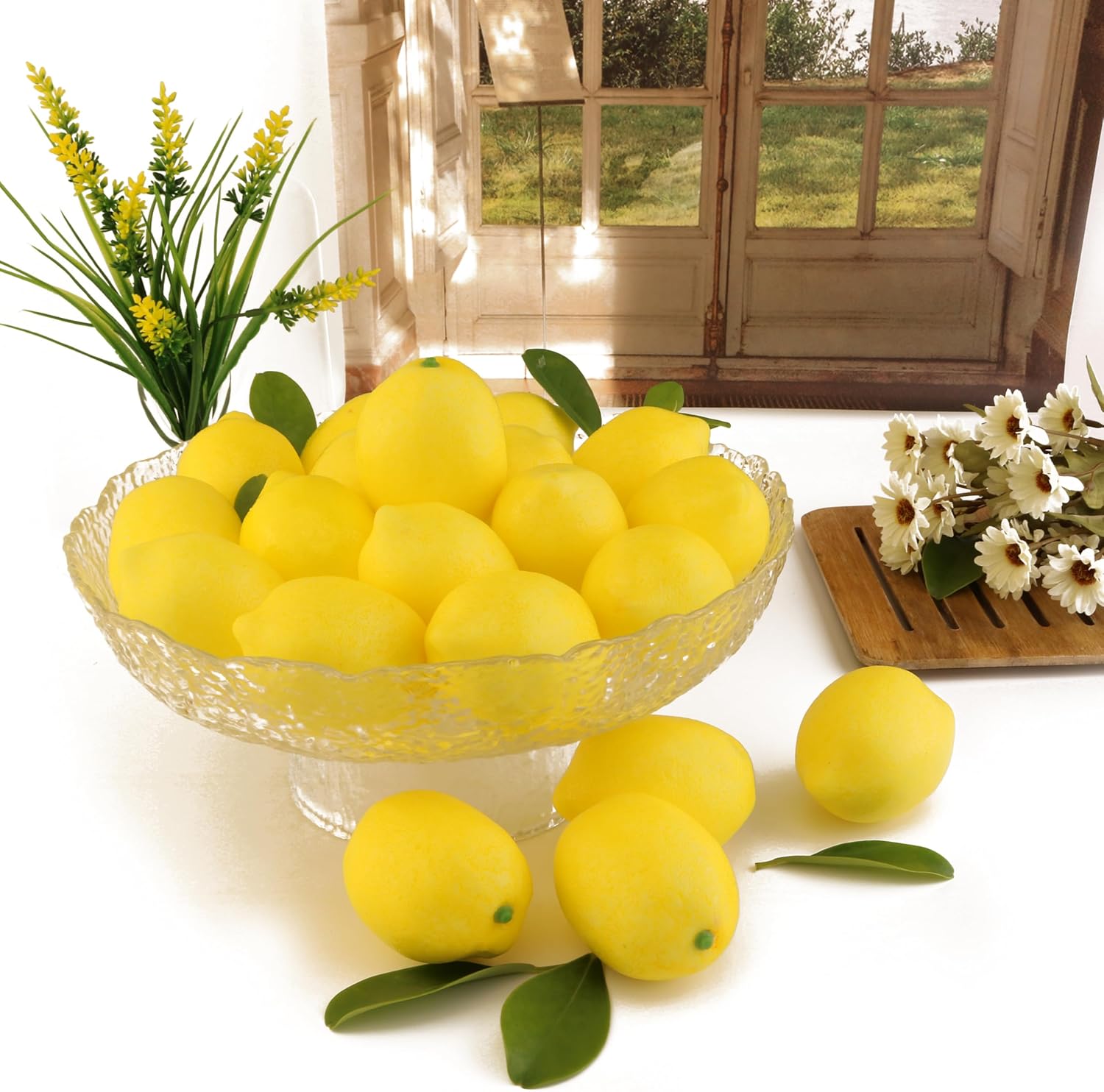 20PCS Realistic Artificial Lemon Decor