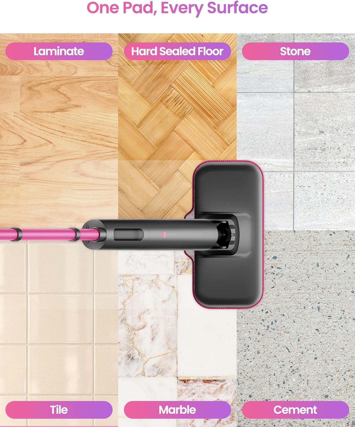 Schenley 6-Pack Microfiber Pads for Steam Mop Cleaner