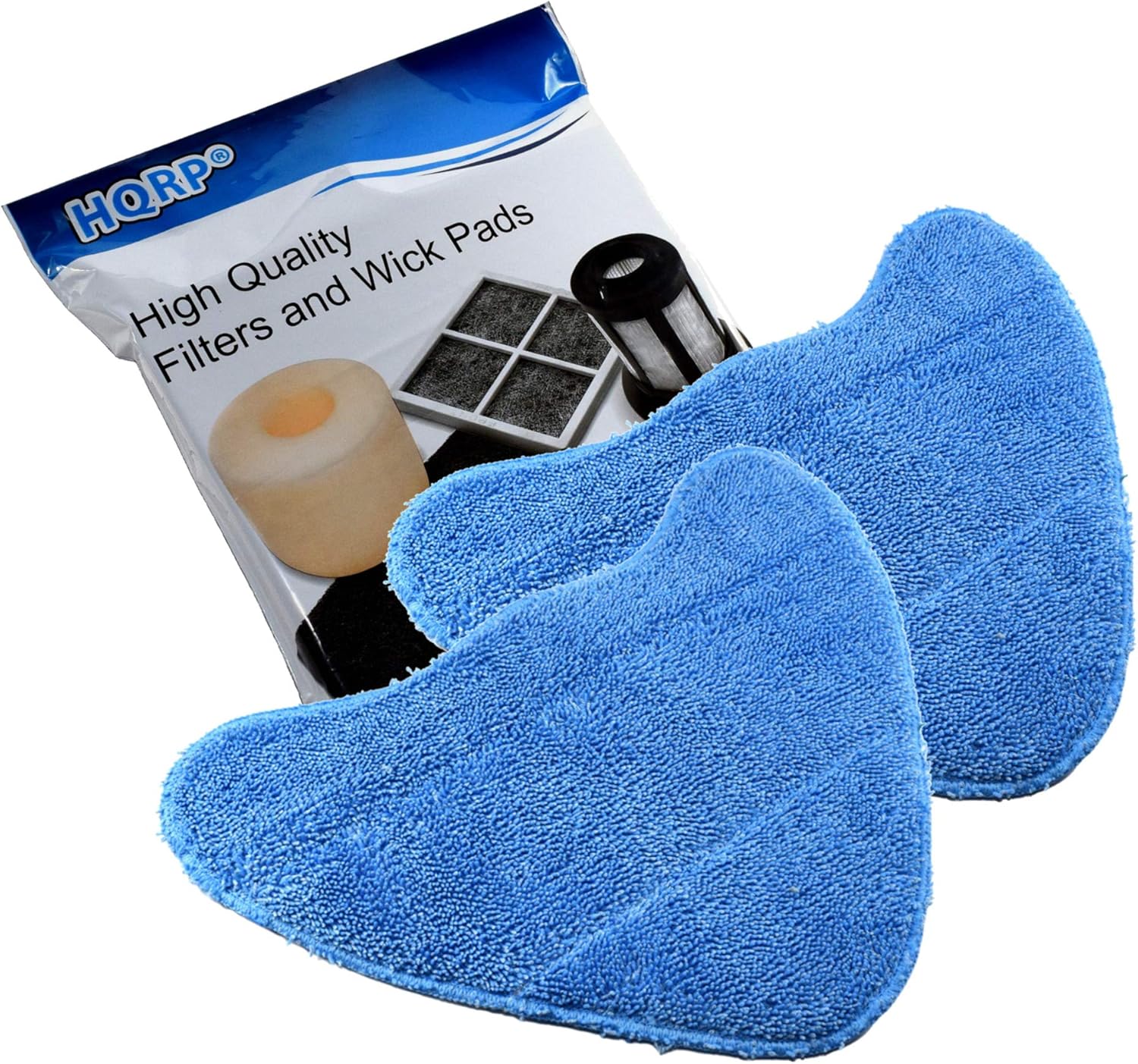 HQRP 2-Pack Microfiber Steam Mop Pads for Hoover WH01000