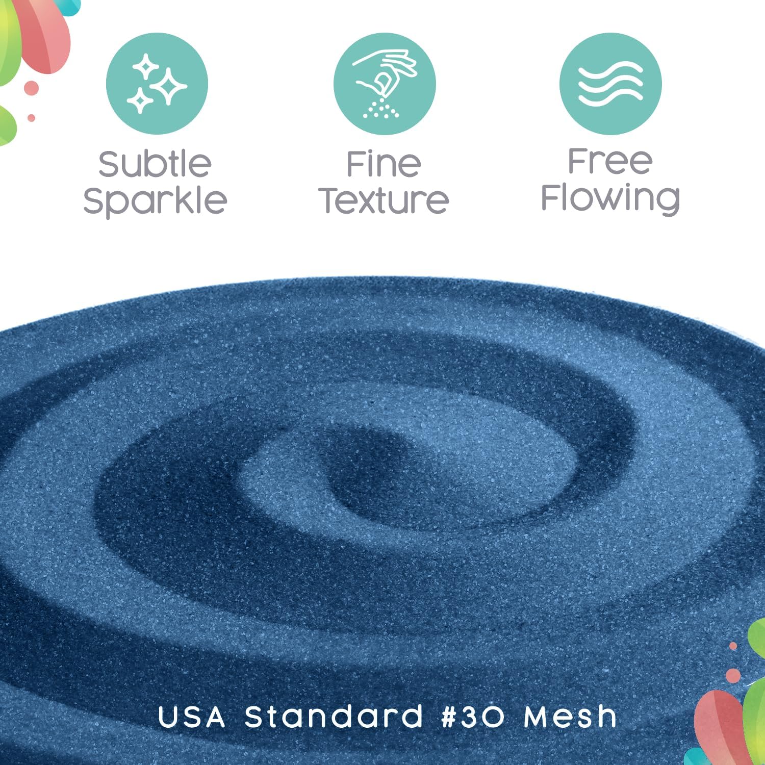 Sandsational Sparkle Cornflower Blue Unity Sand 1 LB