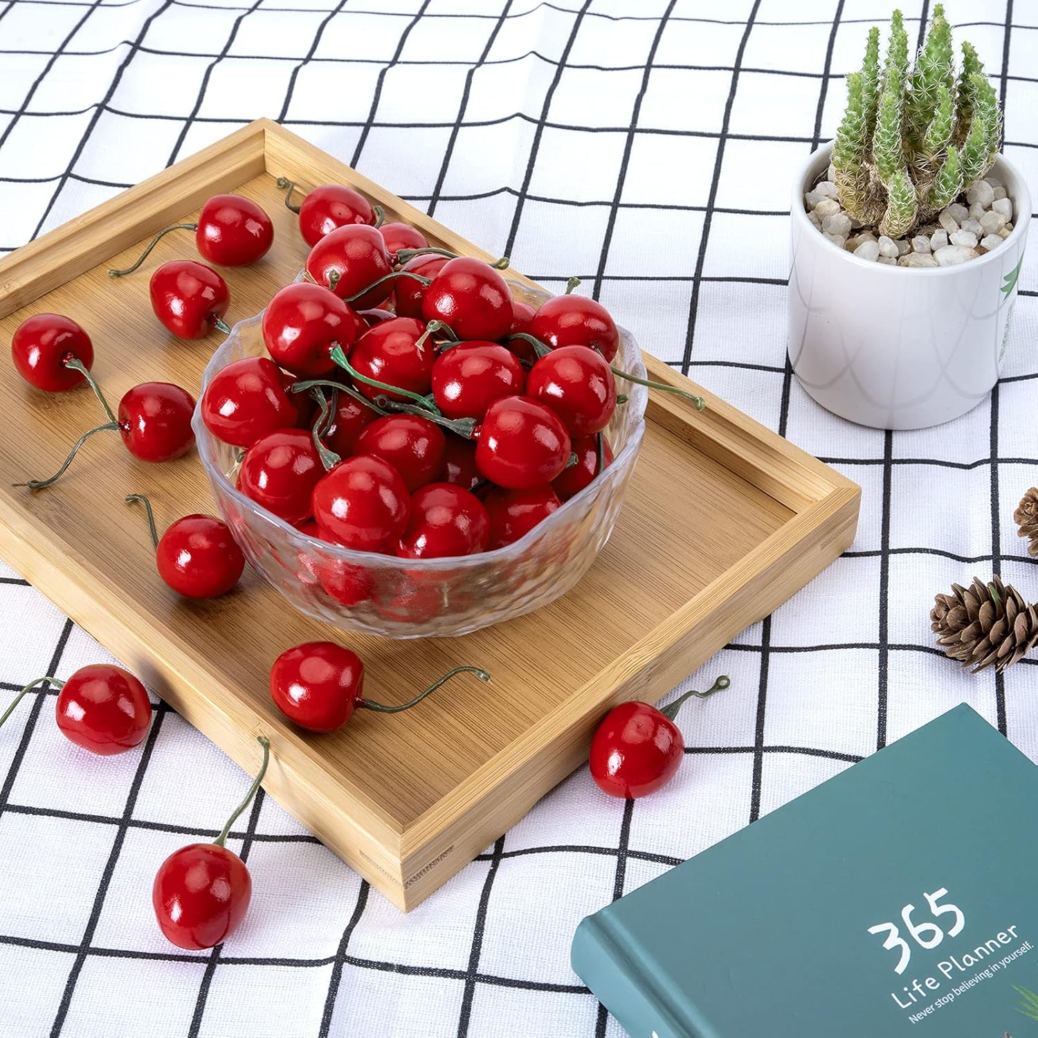 MyLifeUNIT Artificial Cherry Fruit 100 PCS