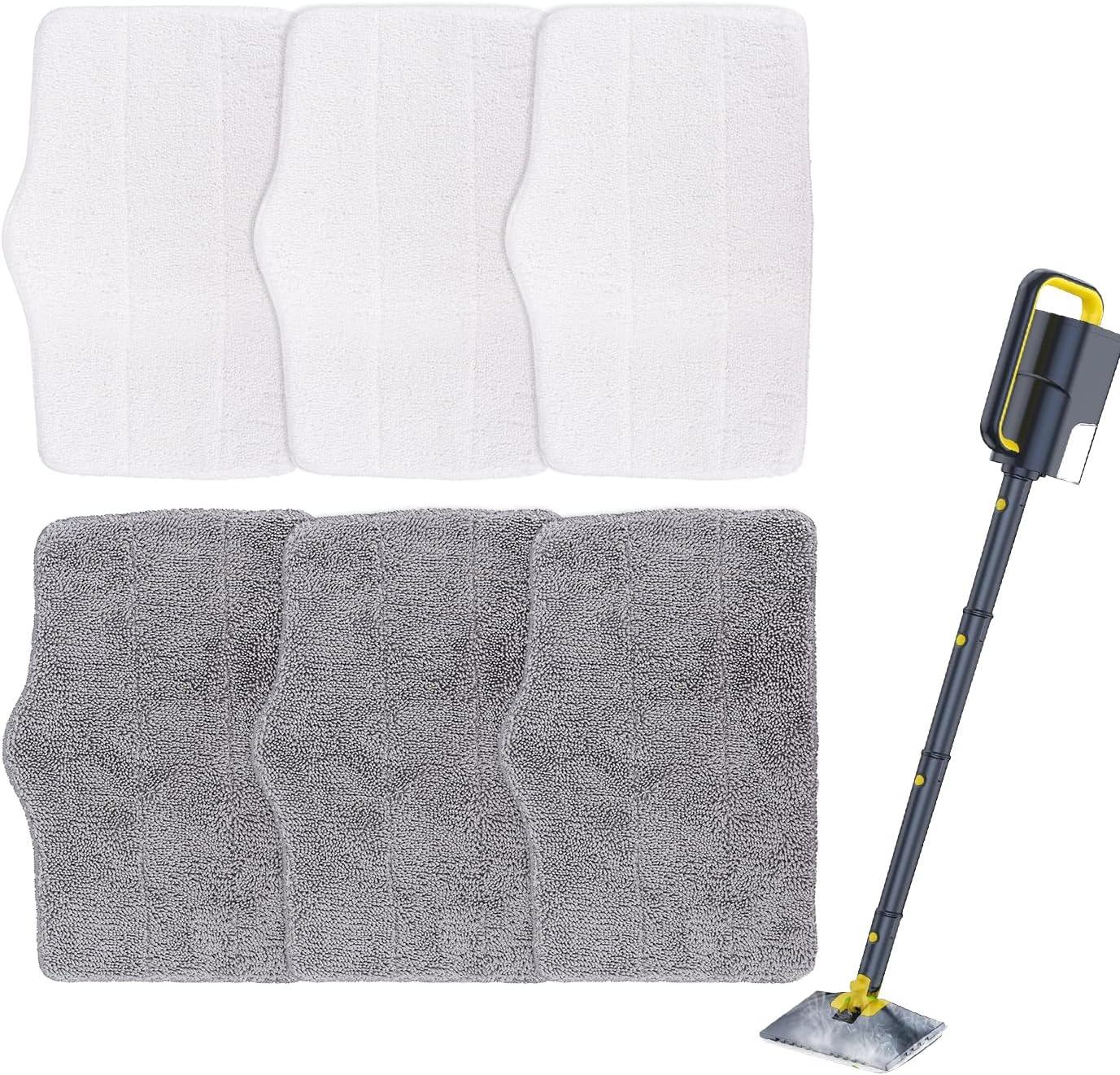 6 Pack Microfiber Steam Mop Pads for ScrubWiz Series