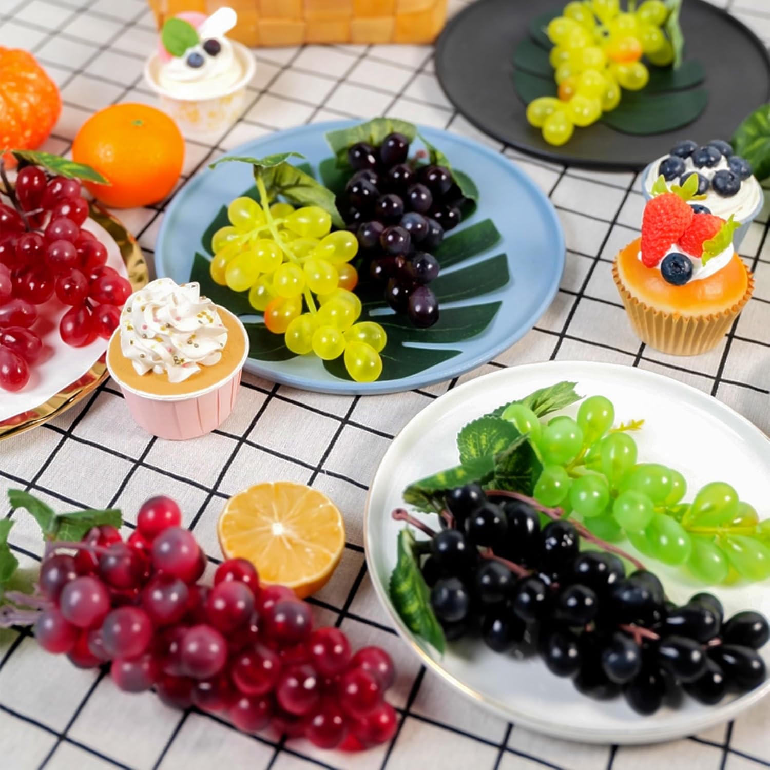 Toopify 10 Bunches Artificial Grapes Decor