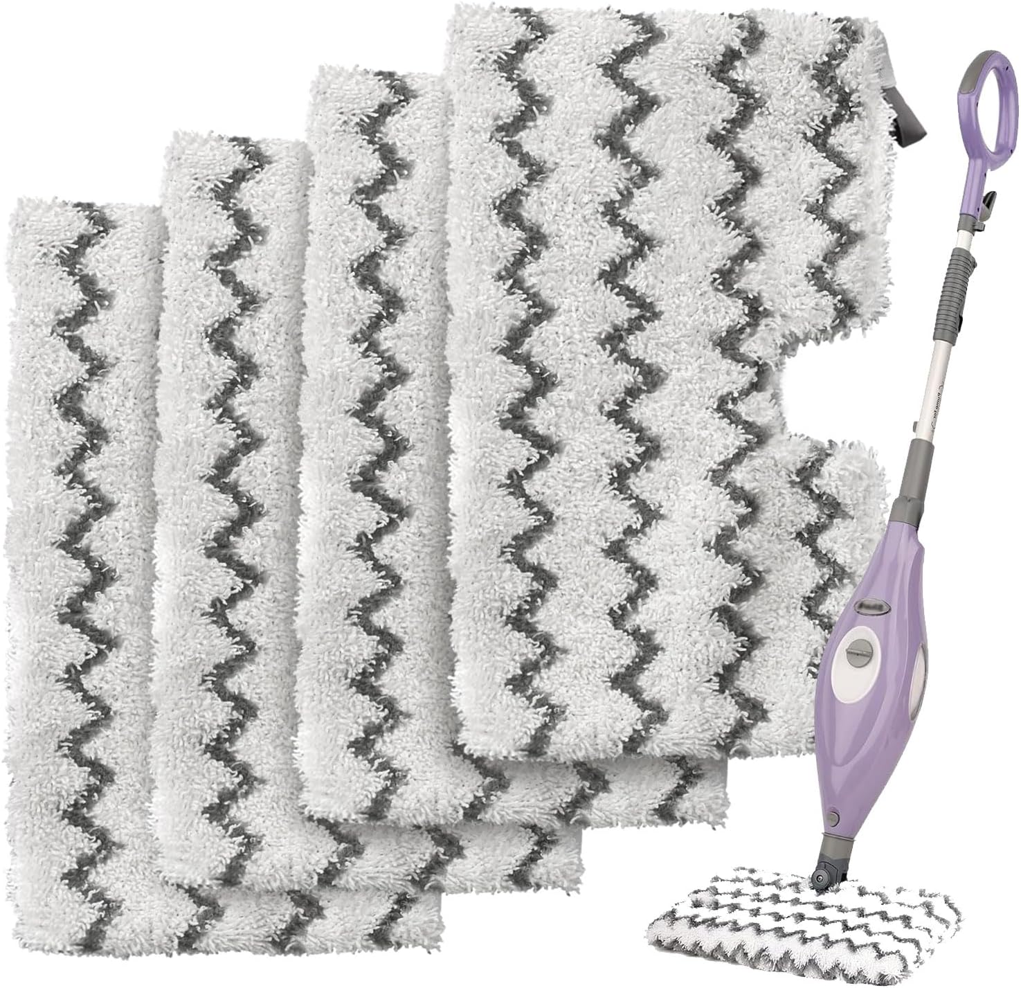 Extolife 4 Pack Steam Mop Pads for Shark Steam Mops
