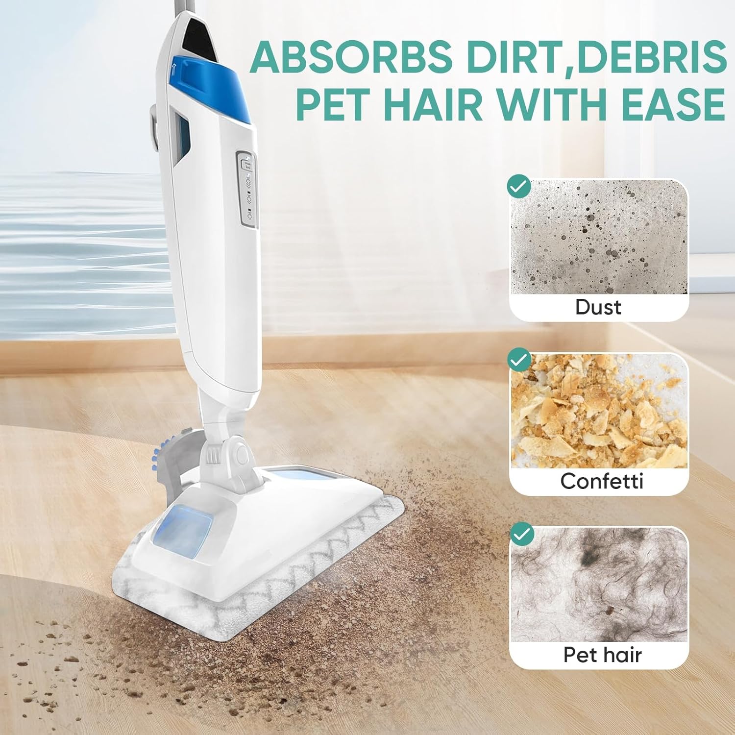 BIHARNT 6 Pack Steam Mop Replacement Pads for Bissell Powerfresh Models