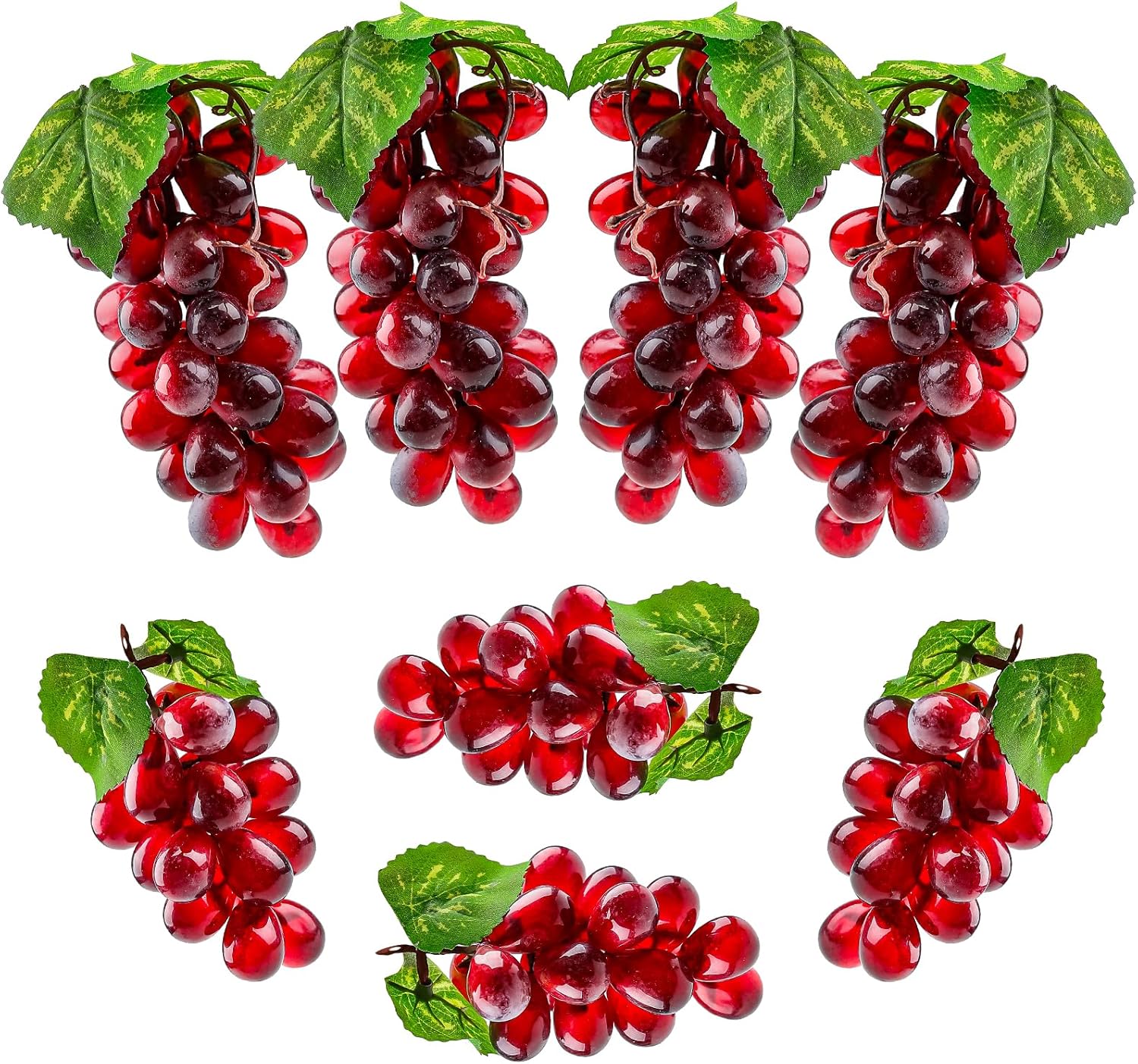 8 Bunches Purple Faux Grapes - Greek Party Decor