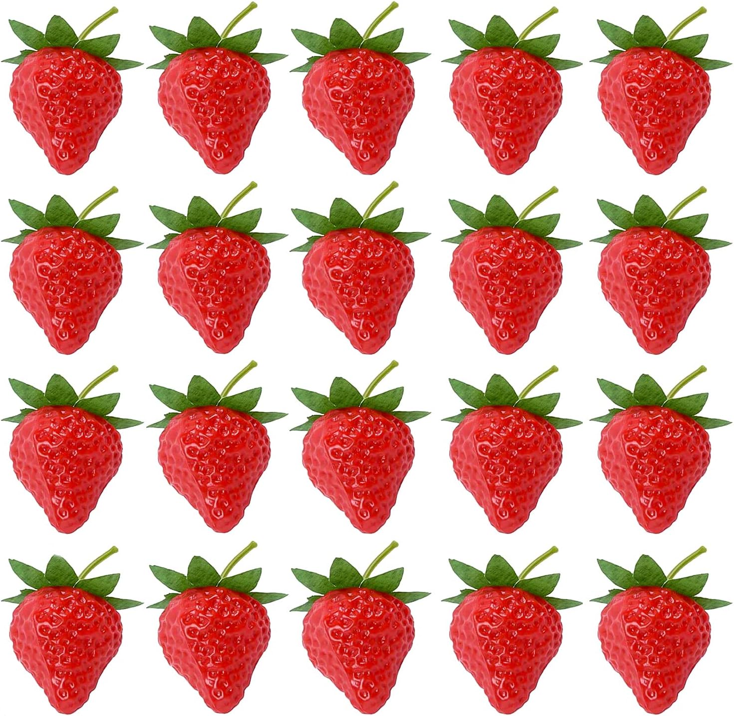 RONRONS 20 Pieces Artificial Strawberry Photography Prop Decor