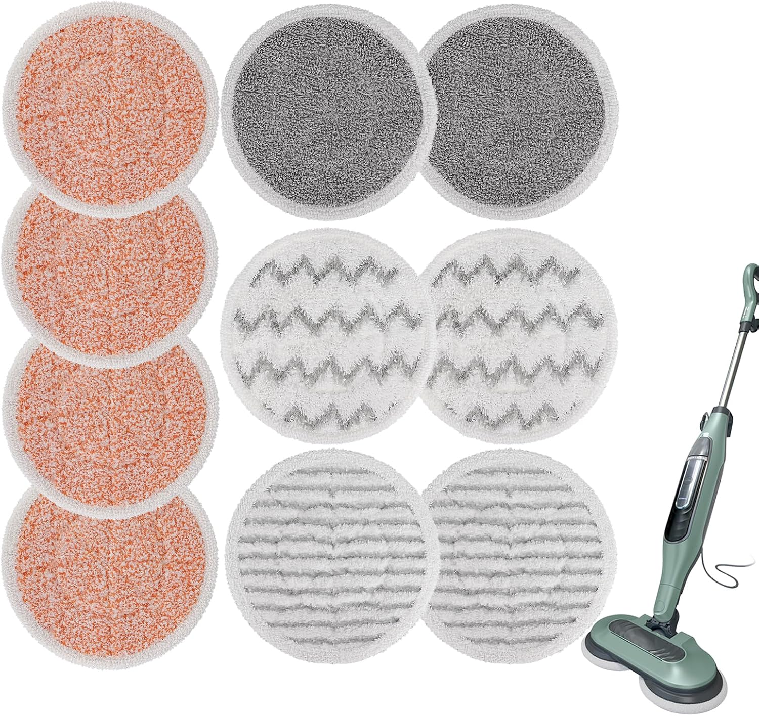 GreeSuit 10 Pack Steam Mop Pads Compatible with Shark S8201 S7001 Series