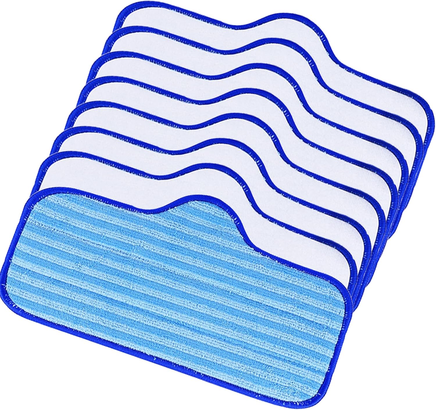 KEEPOW Steam Mop Pads for ScrubWiz 8 Pack Reusable