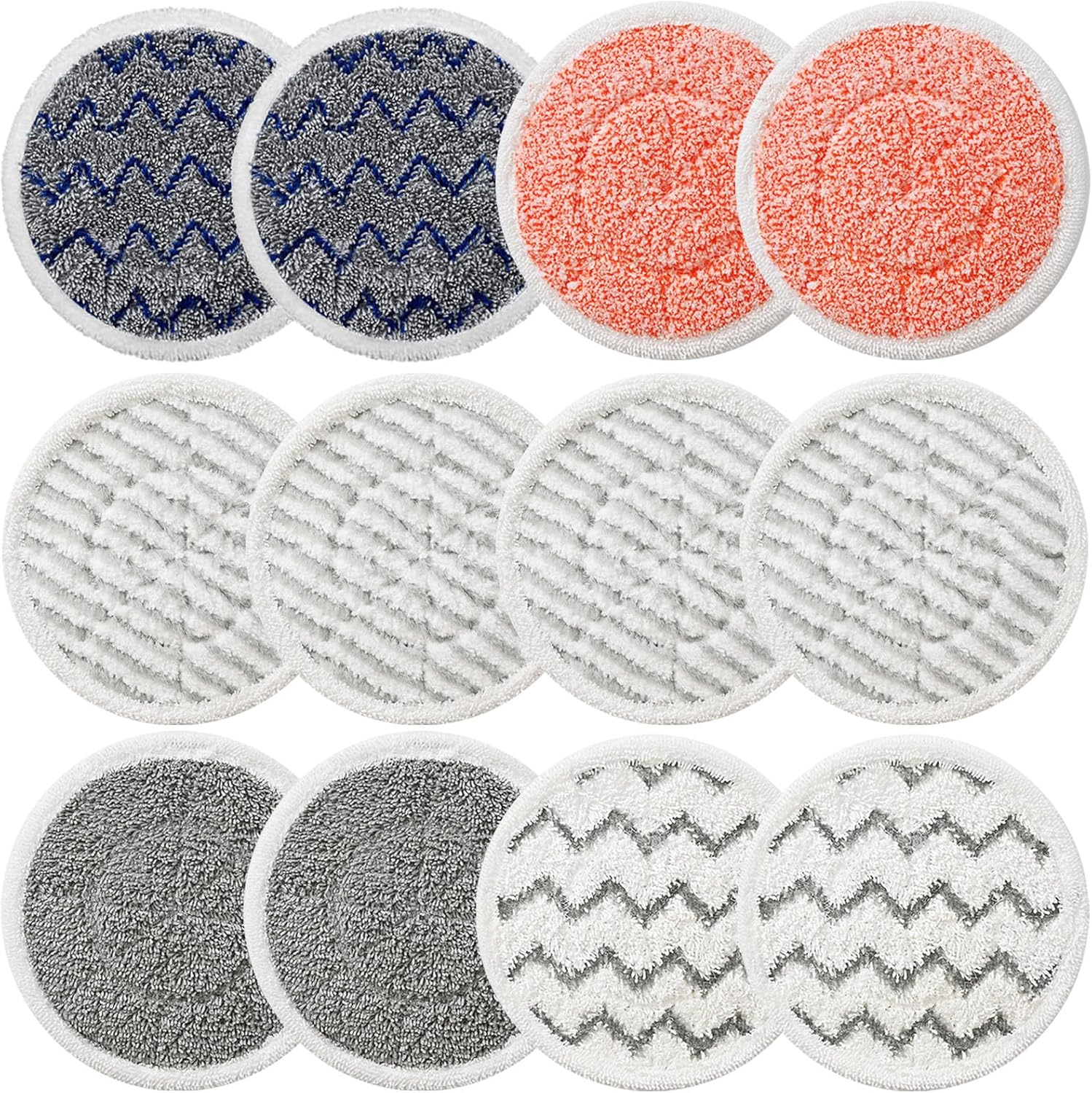12 Pack S7001 Replacement Steam Mop Pads for Shark Models