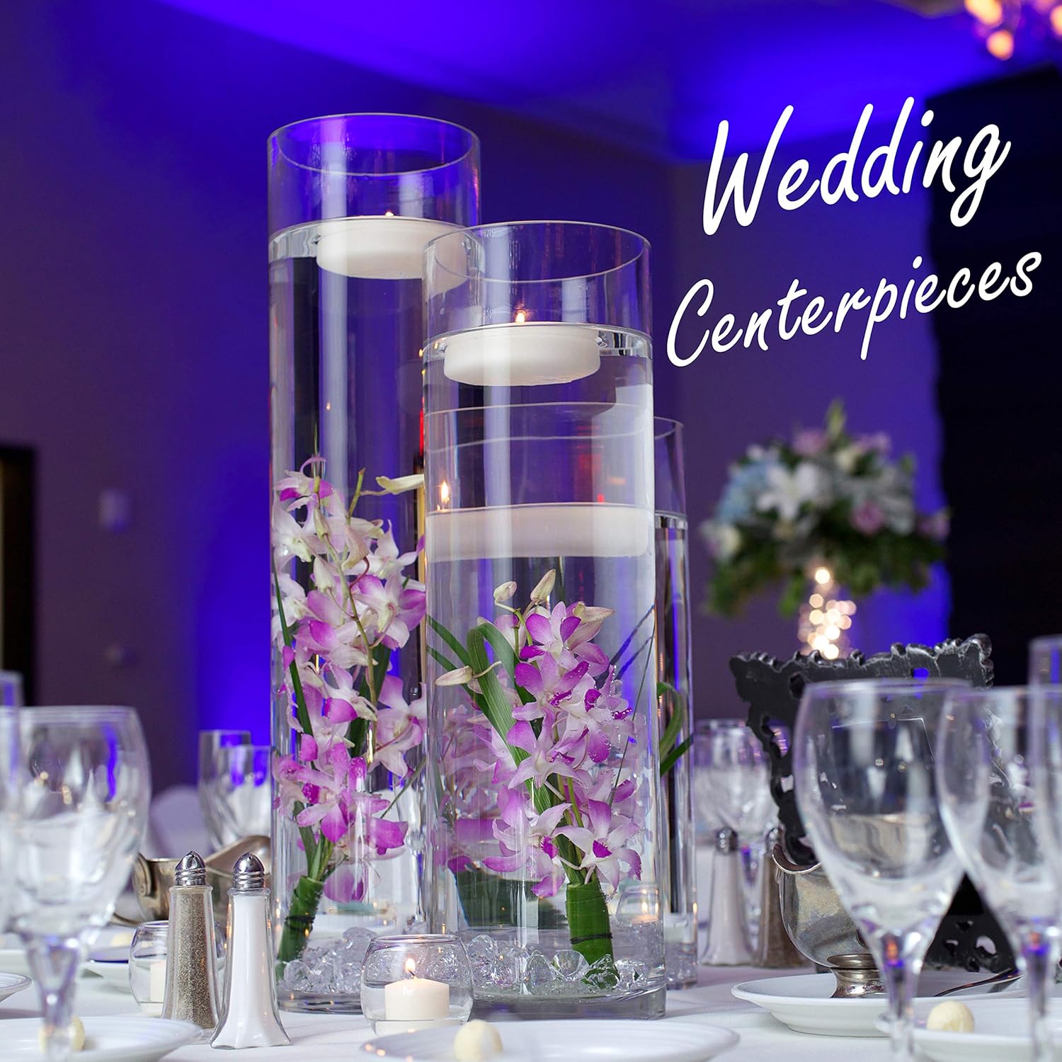 CYS Excel Clear Glass Cylinder Vase 12 4