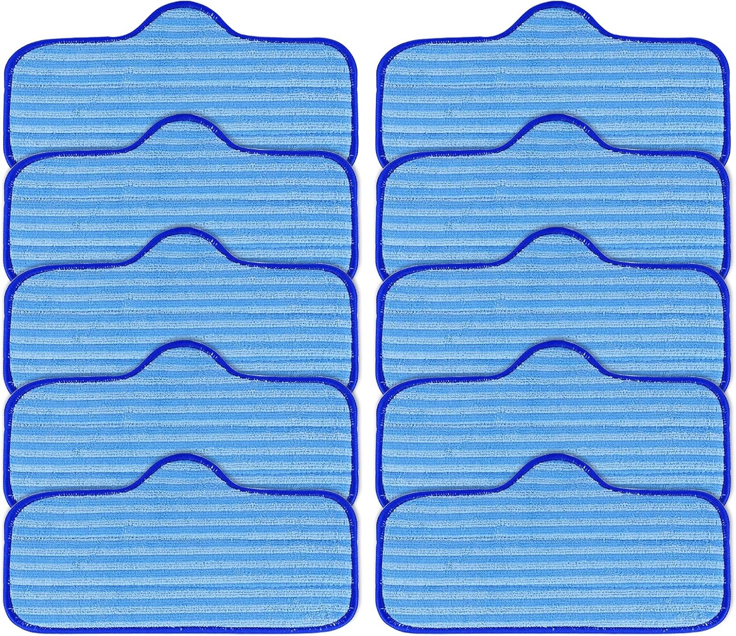 KEEPOW 10 Pack Microfiber Mop Pads for Steam Cleaners