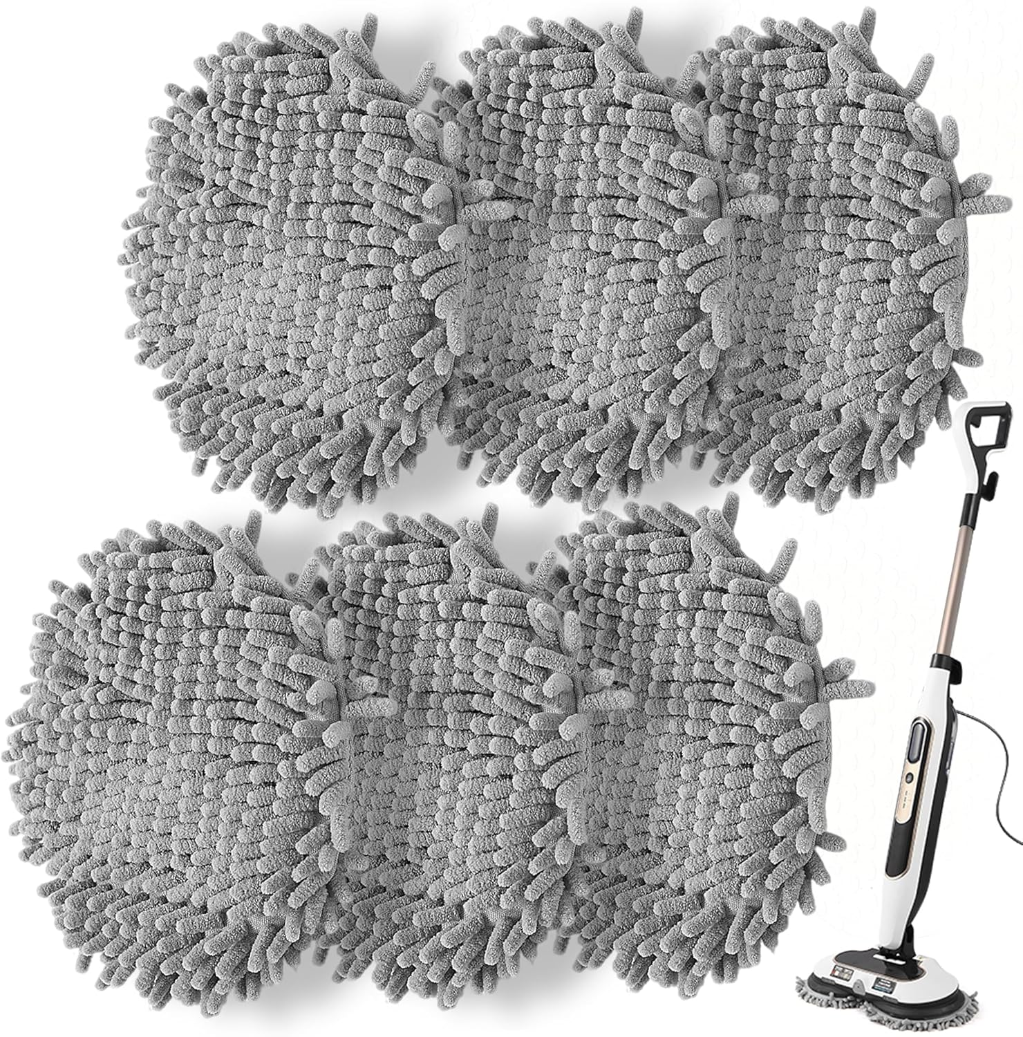 Frescares 6 Pack Steam Mop Pads Replacement for Shark Steam Mops