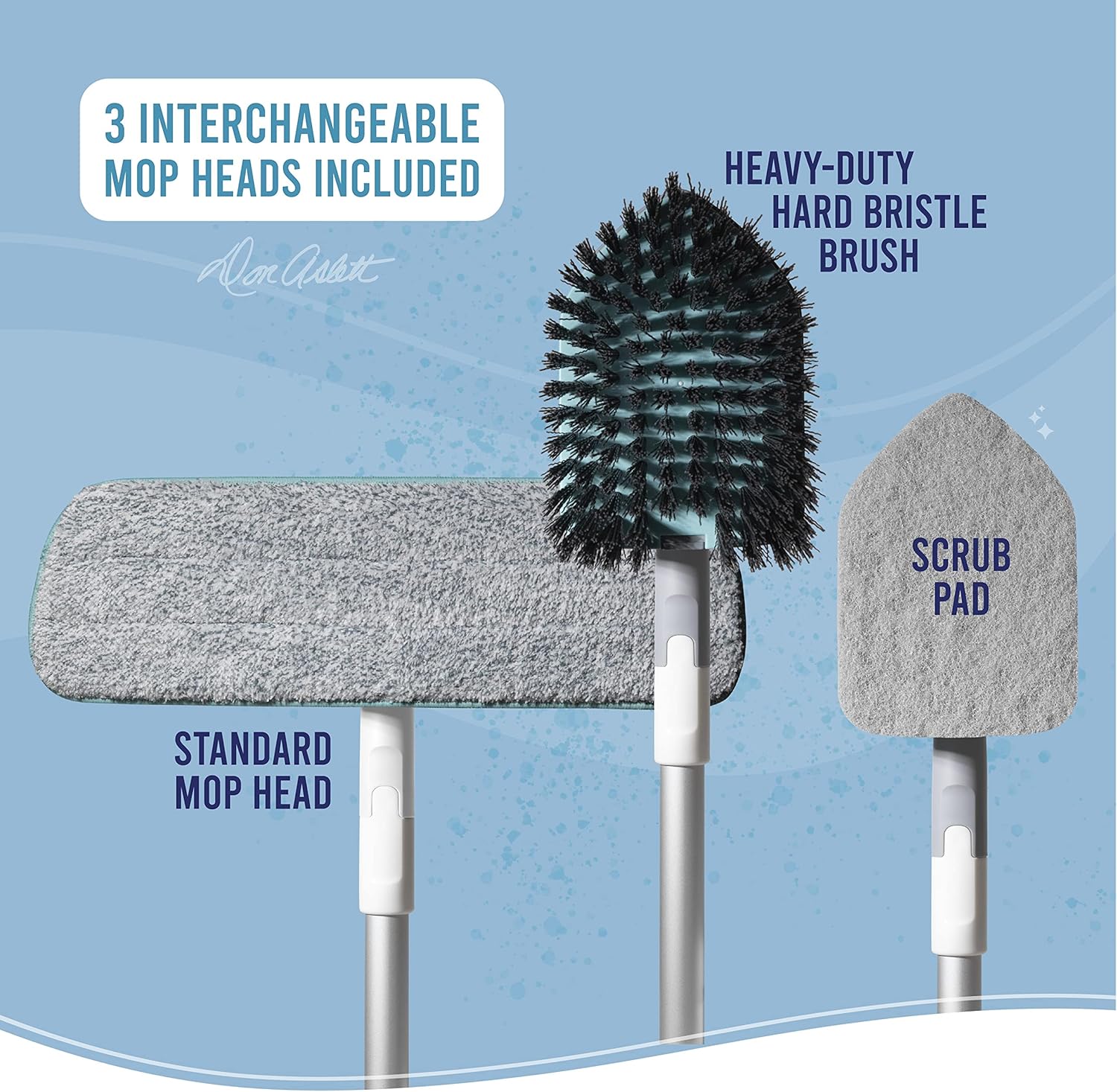 Don Aslett Ultimate Cleaning Set for Kitchen and Bathroom