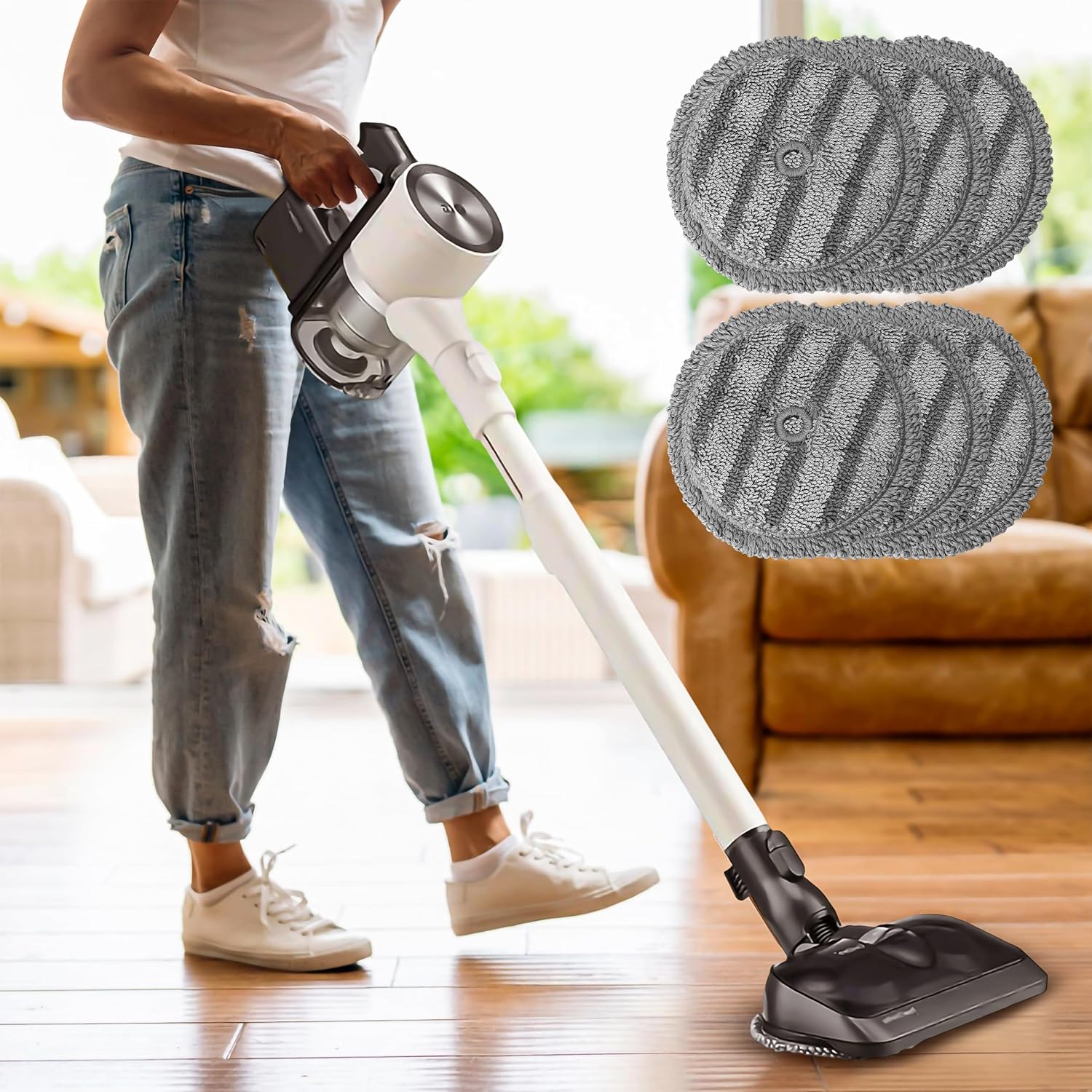 6Pcs Mop Pads Rags Replacement for LG A9 Steam Mop