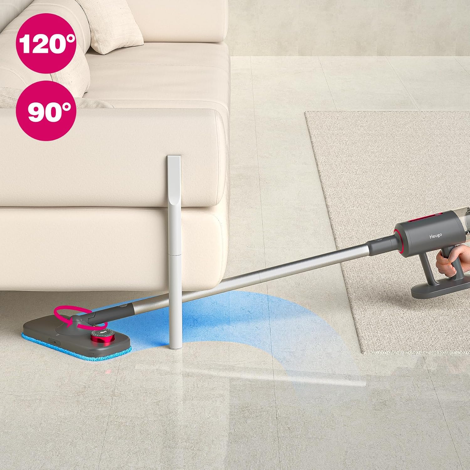 Neugo Replacement Pads 2 Packs for NE055 Steam Mop