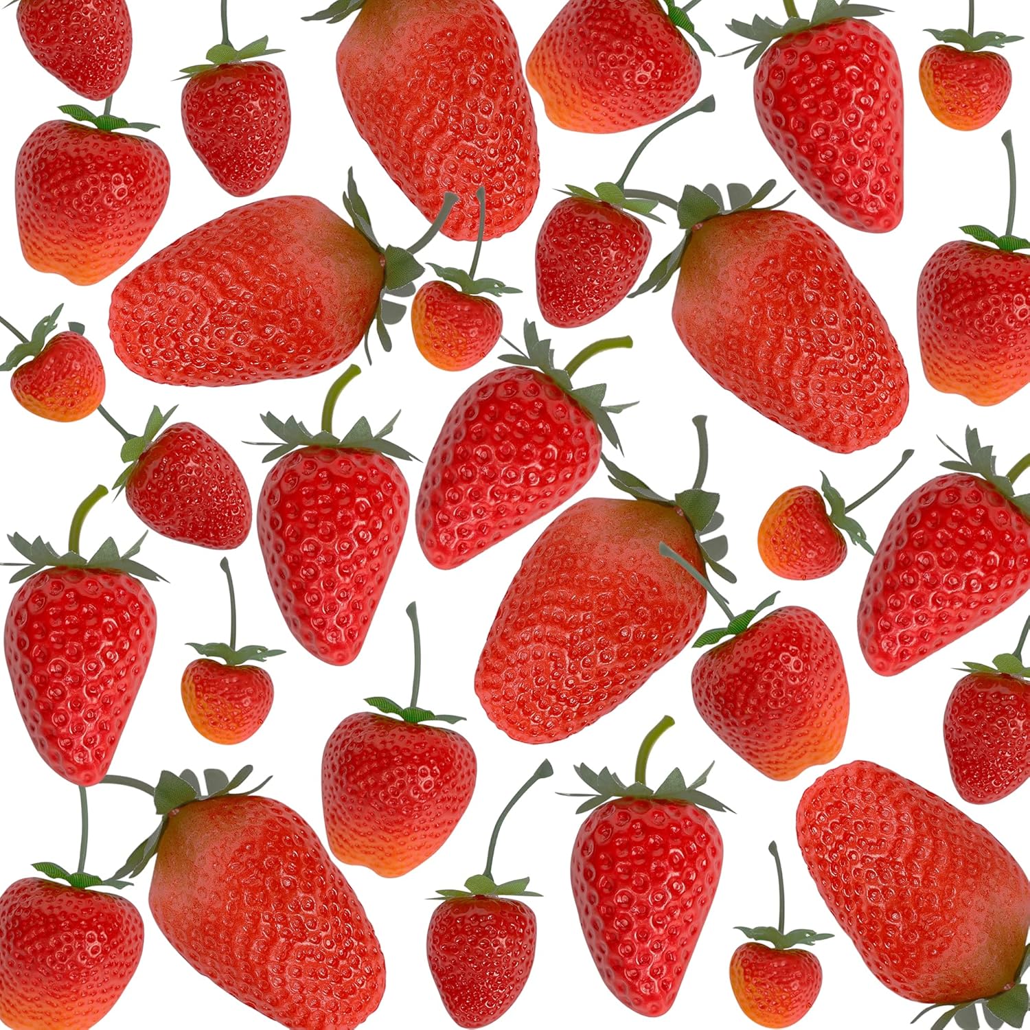 Happy Trees 30 Artificial Strawberries Assorted Size