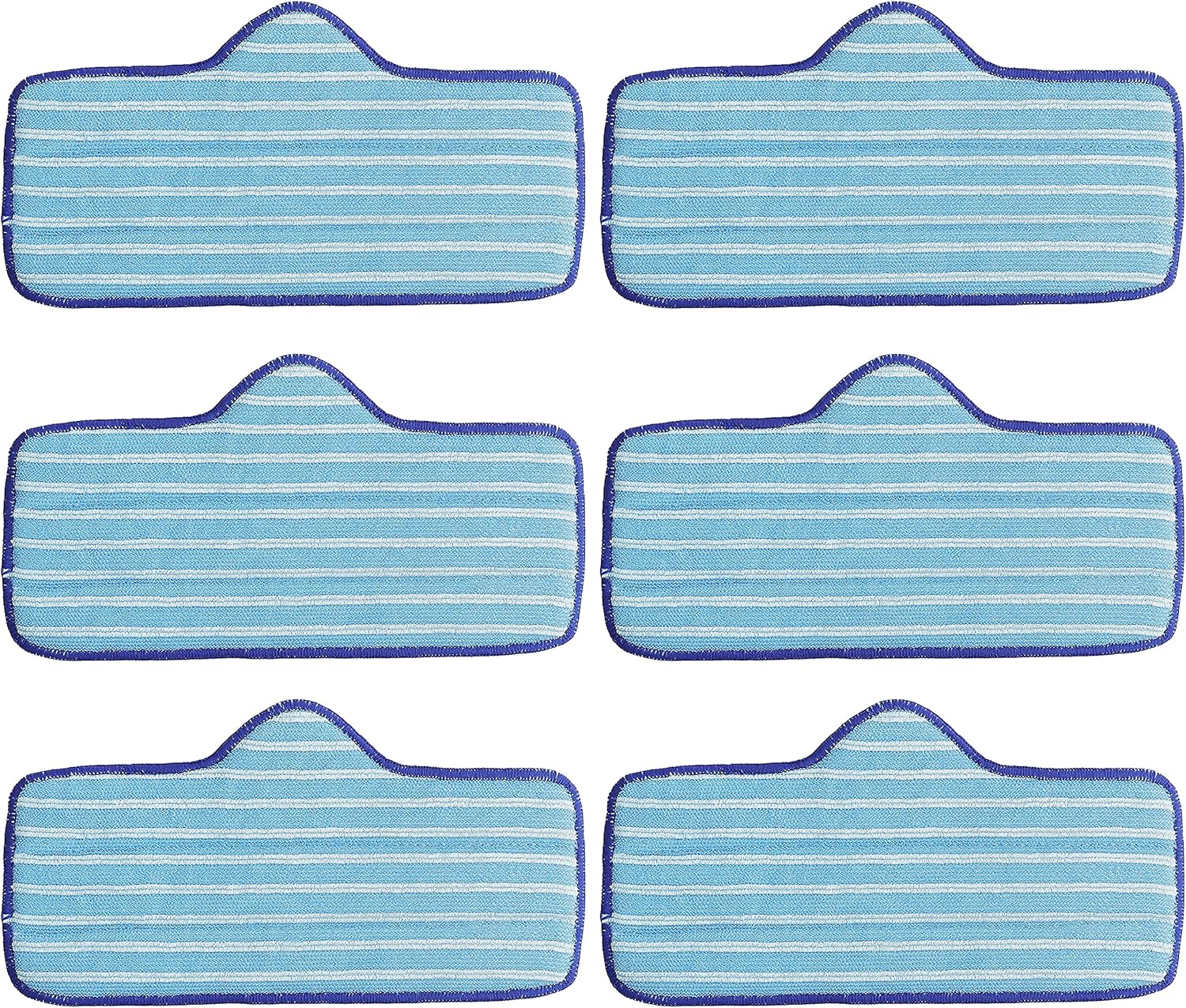 BlueStars Microfiber Steam Mop Pad Reusable Pack of 6